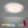 Leuchten-Direkt LOLAsmart-LENI Plafondlamp LED Zilver, 1-licht, Afstandsbediening, Kleurwisselaar