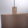 Leuchten-Direkt LINEN Hanglamp Natuurlijke kleuren, Zwart, 2-lichts