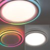 Leuchten-Direkt SPHERIC Plafondlamp LED Wit, 2-lichts, Afstandsbediening, Kleurwisselaar