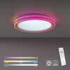 Leuchten-Direkt SPHERIC Plafondlamp LED Wit, 2-lichts, Afstandsbediening, Kleurwisselaar