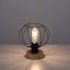 Leuchten-Direkt KASKA Tafellamp Hout donker, Zwart, 1-licht