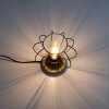 Leuchten-Direkt KASKA Tafellamp Hout donker, Zwart, 1-licht