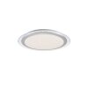 Leuchten-Direkt CYBA Plafondlamp LED Zilver, 2-lichts, Afstandsbediening, Kleurwisselaar