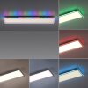 Leuchten-Direkt GALACTICA Plafondlamp LED Wit, 2-lichts, Afstandsbediening, Kleurwisselaar