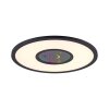 Leuchten-Direkt ASTRO Plafondpaneel LED Zwart, 2-lichts, Afstandsbediening, Kleurwisselaar