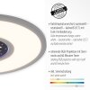 Leuchten-Direkt ASTRO Plafondpaneel LED Zwart, 2-lichts, Afstandsbediening, Kleurwisselaar