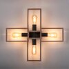 Leuchten-Direkt FRANKY Plafondlamp Zwart, 4-lichts