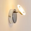Lucy Muurlamp LED Chroom, 1-licht, Afstandsbediening, Kleurwisselaar