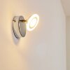 Lucy Muurlamp LED Chroom, 1-licht, Afstandsbediening, Kleurwisselaar