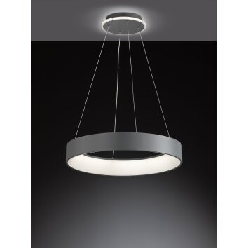 Wofi-Leuchten SHAY Hanglamp LED Grijs, 1-licht
