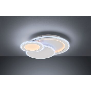 Wofi MOLA Plafondlamp LED Wit, 1-licht, Afstandsbediening