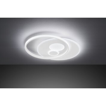 Wofi AKON Plafondlamp LED Wit, 3-lichts, Afstandsbediening