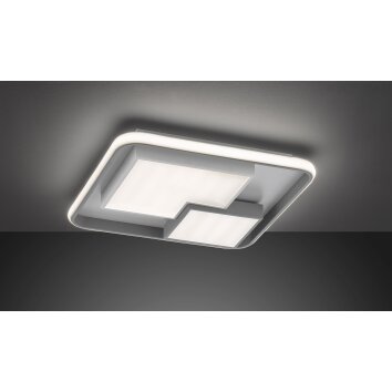 Wofi FELA Plafondlamp LED Grijs, Wit, 3-lichts