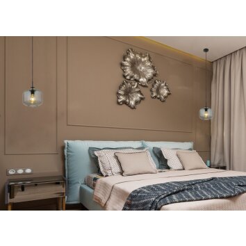 Globo OTHMAR Hanger Brons, Zwart, 1-licht