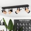 Beleco Plafondlamp Natuurlijke kleuren, Zwart, 4-lichts