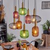 Goldenville Hanglamp Messing, Zwart, 8-lichts