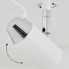 Vouzy Plafondlamp Wit, 1-licht