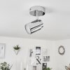 Douarnenez Plafondlamp Chroom, 1-licht