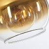 Koyoto  Hanger Glas 25 cm Goud, Duidelijk, 3-lichts