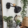 Vouzy Muurlamp Zwart, 1-licht