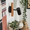 Arbrentin Muurlamp Hout licht, Zwart, 1-licht