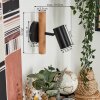 Arbrentin Muurlamp Hout licht, Zwart, 1-licht