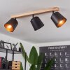 Caetanos Plafondlamp Hout licht, 3-lichts