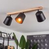 Caetanos Plafondlamp Hout licht, 3-lichts