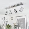 Douarnenez Plafondlamp Chroom, 4-lichts