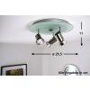 Plafond spot Nikkel mat, 3-lichts