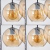 Koyoto  Plafondlamp Glas 20 cm Amber, 5-lichts