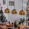 Koyoto  Hanger Glas 30 cm Goud, Duidelijk, 3-lichts