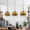 Koyoto  Hanger Glas 30 cm Goud, Duidelijk, 3-lichts