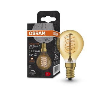 OSRAM Vintage 1906® LED E14 3,4 Watt 2200 Kelvin 250 Lumen