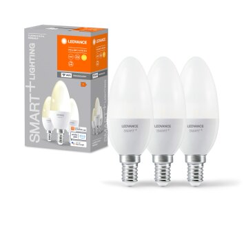 LEDVANCE SMART+ WiFi 3-delige set LED E14 4,9 watt 2700 Kelvin 470 lumen