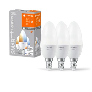 LEDVANCE SMART+ WiFi 3-delige set LED E14 4,9 watt 2700-6500 Kelvin 470 lumen