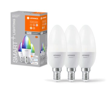 LEDVANCE SMART+ WiFi 3-delige set LED E14 4,9 watt 2700-6500 Kelvin 470 lumen