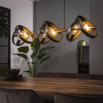 Hover Hanglamp Antraciet, 6-lichts