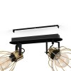 Eglo SAMBATELLO Plafondlamp Messing, Zwart, 2-lichts