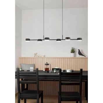 Eglo CLAVELLINA Hanger LED Zwart, 6-lichts