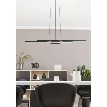Eglo ZILLERIO-Z Hanger LED Zwart, 5-lichts