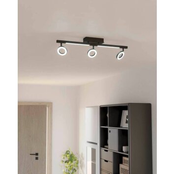 Eglo CARDILLIO Plafondlamp LED Zwart, 5-lichts