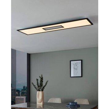 Eglo BORDONARA Plafondpaneel LED Zwart, Wit, 1-licht, Afstandsbediening