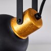Borik Plafondlamp Zwart-Goud, 4-lichts
