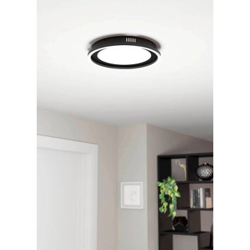 Eglo CALAGRANO Plafondlamp LED Zwart, 2-lichts, Afstandsbediening