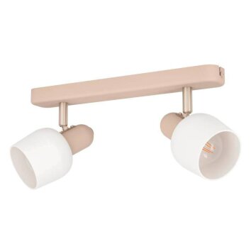 Eglo CORATO Plafondlamp Nikkel mat, Zandkleurig, 2-lichts