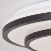 Brilliant Luciano Plafondlamp LED Zwart, Wit, 1-licht, Afstandsbediening