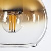 Koyoto  Hanger Glas 15 cm Goud, Duidelijk, 4-lichts