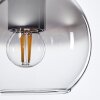 Koyoto  Hanger Glas 15 cm Duidelijk, Rookkleurig, 4-lichts