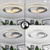 Casqueira Plafondlamp LED Grijs, Wit, 1-licht